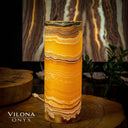 Miami Sunset Onyx Lamp (Cylinder Table Lamp #4)