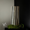 Polished White Ice Onyx Lamp (Exotic Table Lamp #5)