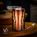 Razzberry Rosa Onyx Lamp (Table Lamp #4)