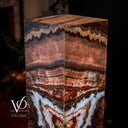 Rosa Onyx Floor Lamp - Small - 35.5"H x 12"W - Square - #5