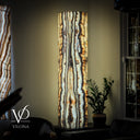 Sahara Onyx Floor Lamp - Large - 63"H x 12"W - Square - #1