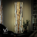 Sahara Onyx Floor Lamp - Large - 63"H x 12"W - Square - #1