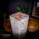 Sahara Onyx Floor Lamp - Exotic - Polished - Medium - 47.5"H x 12"W - Square - #2