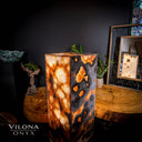 Sahara Onyx Floor Lamp - Exotic - Polished - Medium - 47.5"H x 12"W - Square - #2