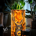 Sahara Onyx Floor Lamp - Small - 39.75"H x 12"W - Cylinder #1