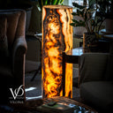 Sahara Onyx Floor Lamp - Small - 39.75"H x 12"W - Cylinder #1
