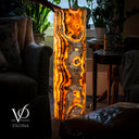 Sahara Onyx Floor Lamp - Small - 39.75"H x 12"W - Cylinder #1