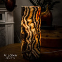 Tangerine Crystal (Onyx Table Lamp #27)