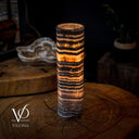 Tangerine Crystal (Onyx Table Lamp #32)