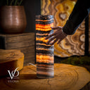 Tangerine Crystal (Onyx Table Lamp #40)