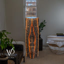 Tangerine Onyx Floor Lamp – 51" Tall × 12" Square #4