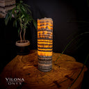 Tangerine Sierra Onyx Lamp (Table Lamp #23)
