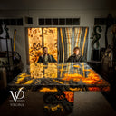 Volcano Magma Polished Tangerine Onyx Table (Collectors Grade)
