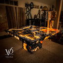 Volcano Magma Polished Tangerine Onyx Table (Collectors Grade)