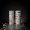 White Ice Onyx (Exotic Table Lamp Pair #6)