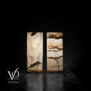 White Ice Onyx (Exotic Table Lamp Pair #6)
