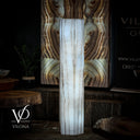 White Ice Onyx Floor Lamp (Hexagon Lamp #3)