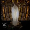 White Ice Onyx Floor Lamp (Live Edge #1)