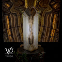 White Ice Onyx Floor Lamp (Live Edge #1)