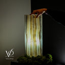 White Ice Onyx Lamp (Exotic Druzy Table Lamp #11)