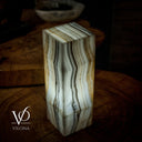 White Ice Onyx Lamp (Exotic Table Lamp #4)