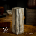 White Ice Onyx Lamp (Exotic Table Lamp #4)