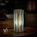White Ice Onyx Lamp (Exotic Table Lamp #4)