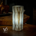 White Ice Onyx Lamp (Exotic Table Lamp #4)