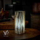 White Ice Onyx Lamp (Exotic Table Lamp #4)