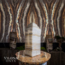 White Ice Onyx Lamp (Table Lamp #6)