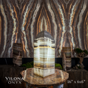 White Ice Onyx Lamp (Table Lamp #6)