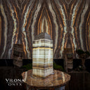 White Ice Onyx Lamp (Table Lamp #6)