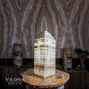 White Ice Onyx Lamp (Table Lamp #6)